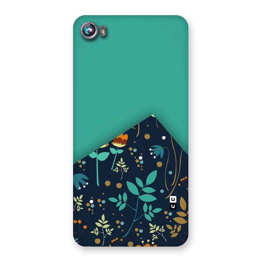 Floral Corner Back Case for Micromax Canvas Fire 4 A107