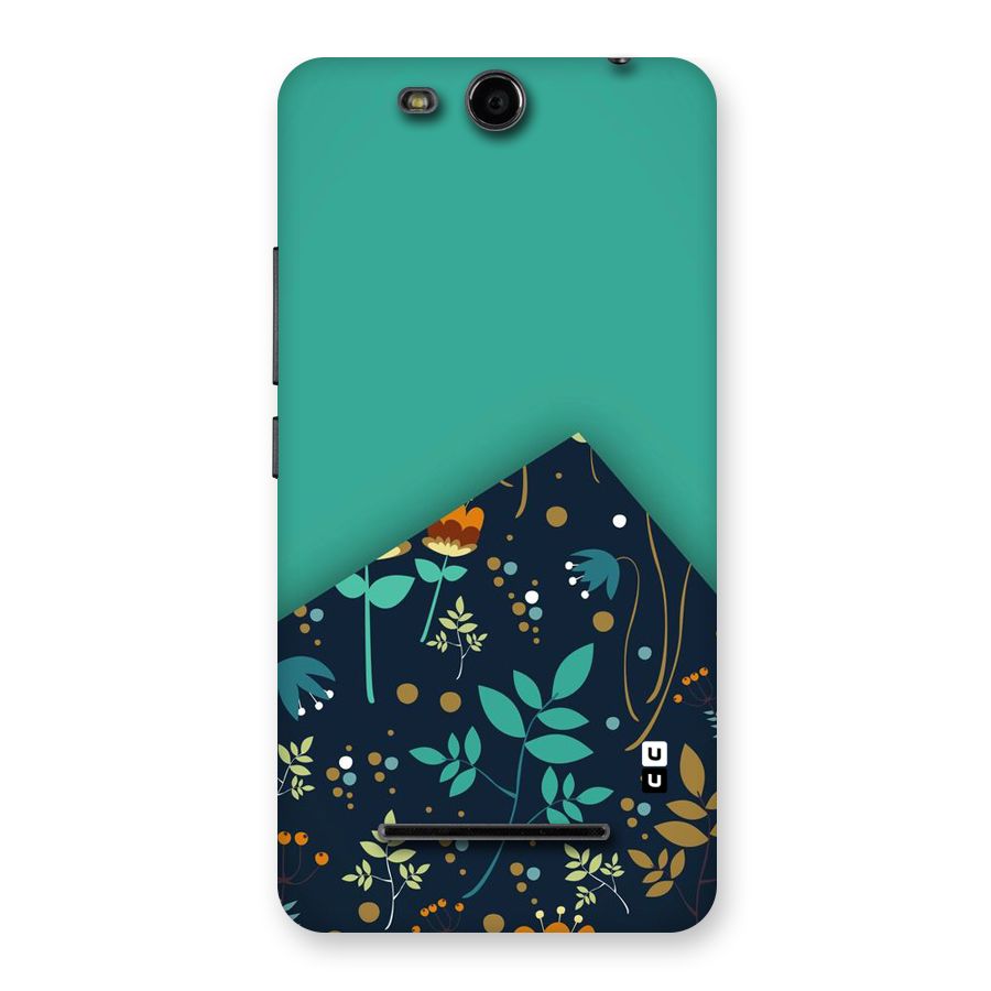 Floral Corner Back Case for Micromax Canvas Juice 3 Q392