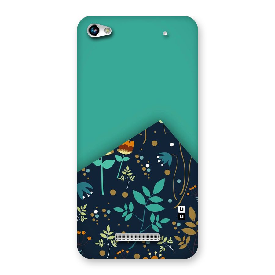 Floral Corner Back Case for Micromax Hue 2