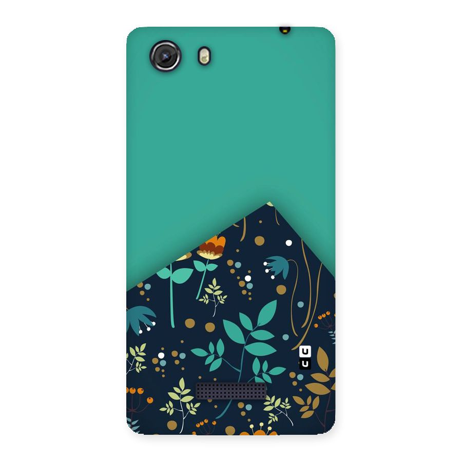 Floral Corner Back Case for Micromax Unite 3