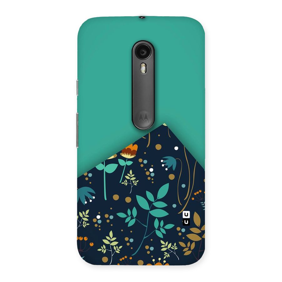 Floral Corner Back Case for Moto G3