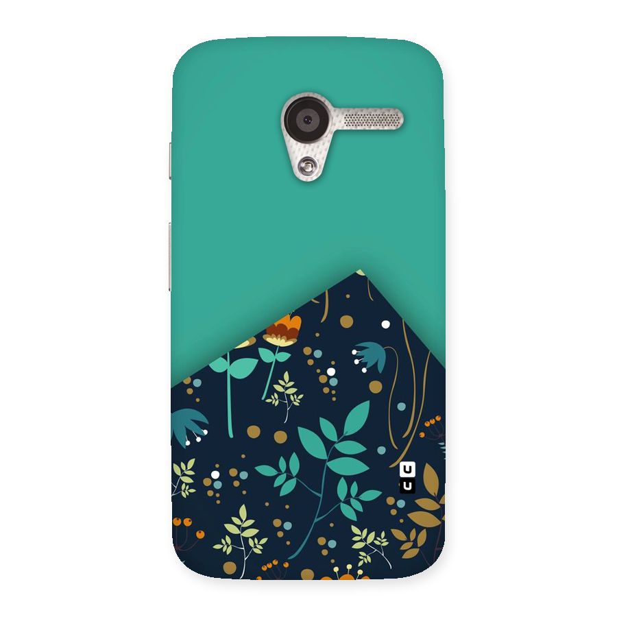 Floral Corner Back Case for Moto X