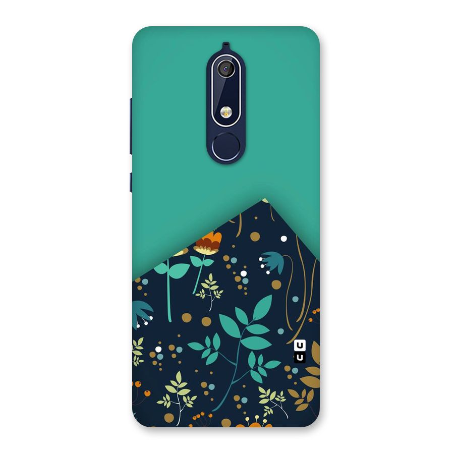 Floral Corner Back Case for Nokia 5.1