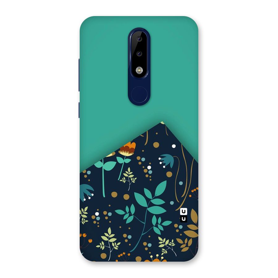 Floral Corner Back Case for Nokia 5.1 Plus