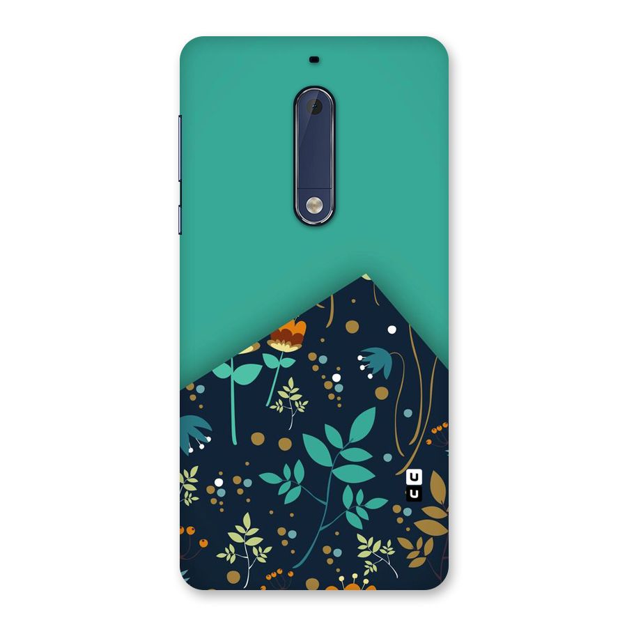 Floral Corner Back Case for Nokia 5