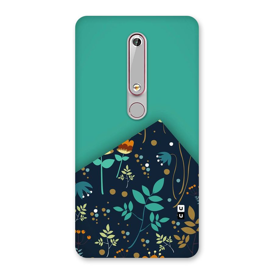 Floral Corner Back Case for Nokia 6.1