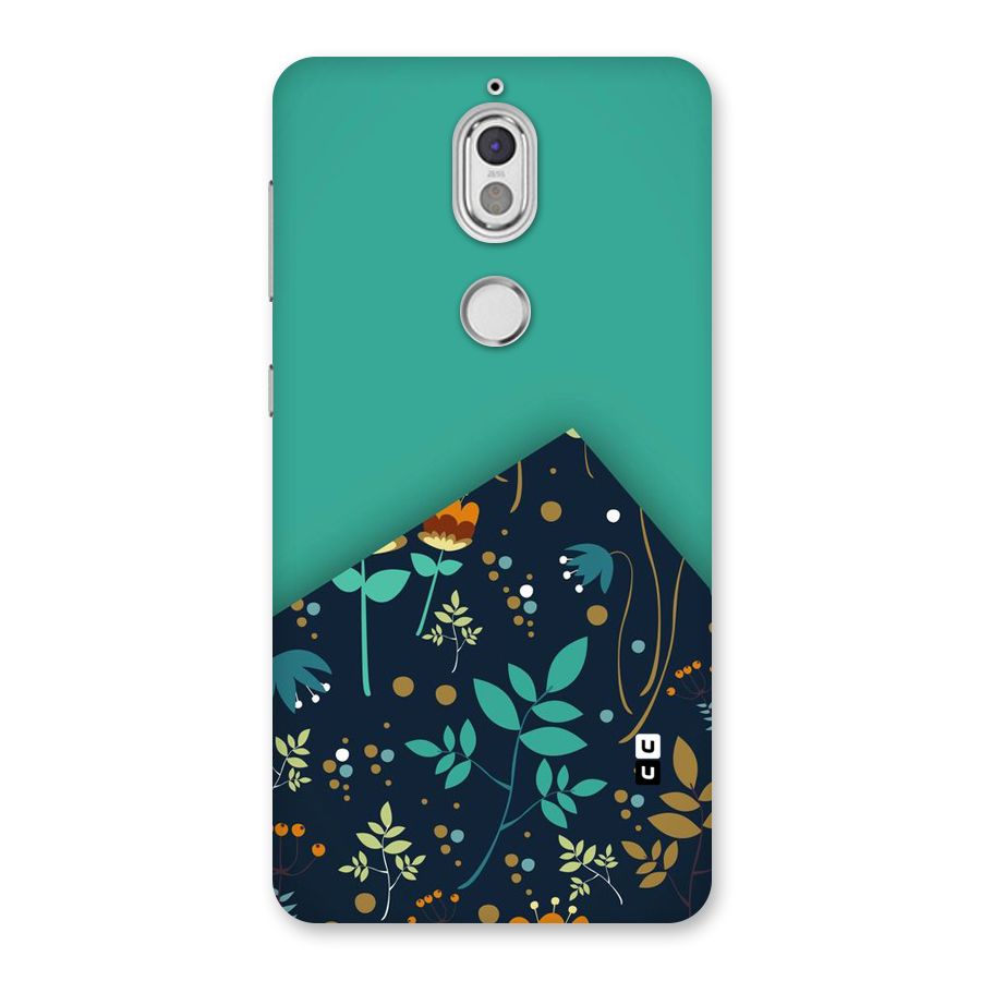 Floral Corner Back Case for Nokia 7