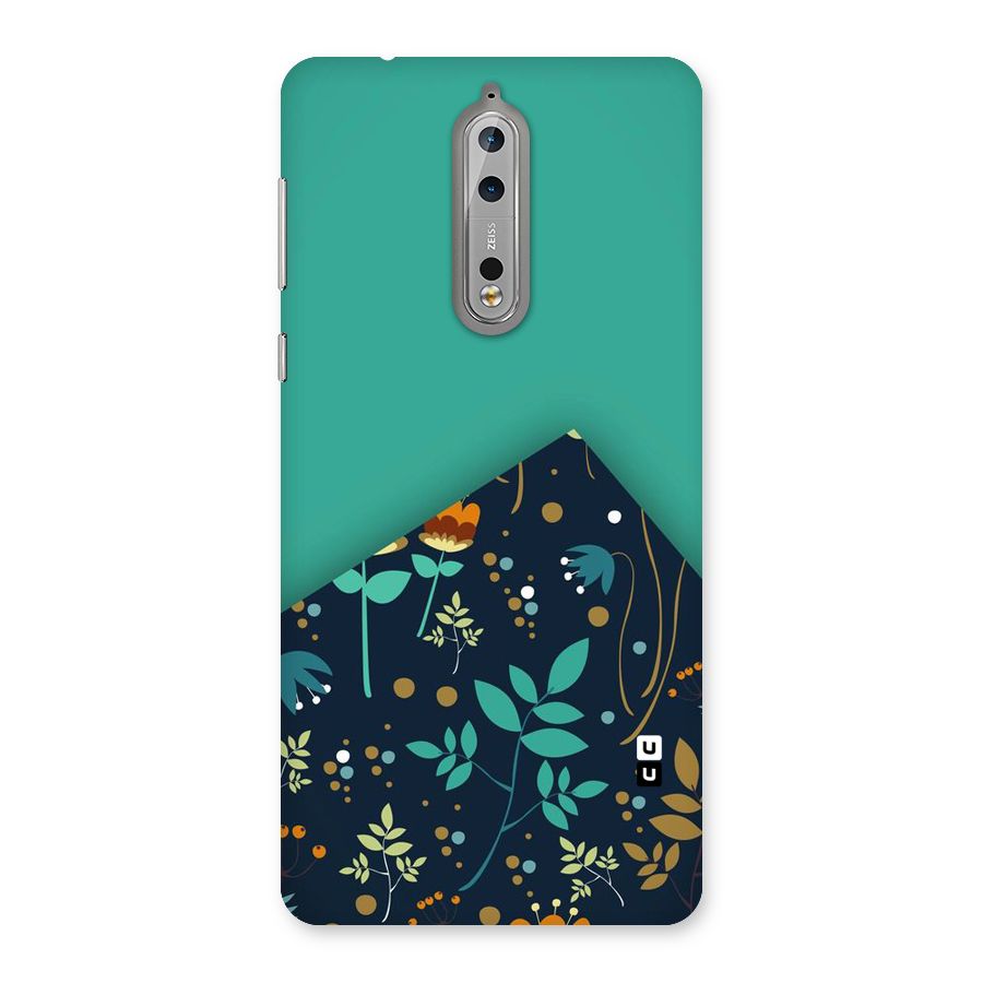 Floral Corner Back Case for Nokia 8