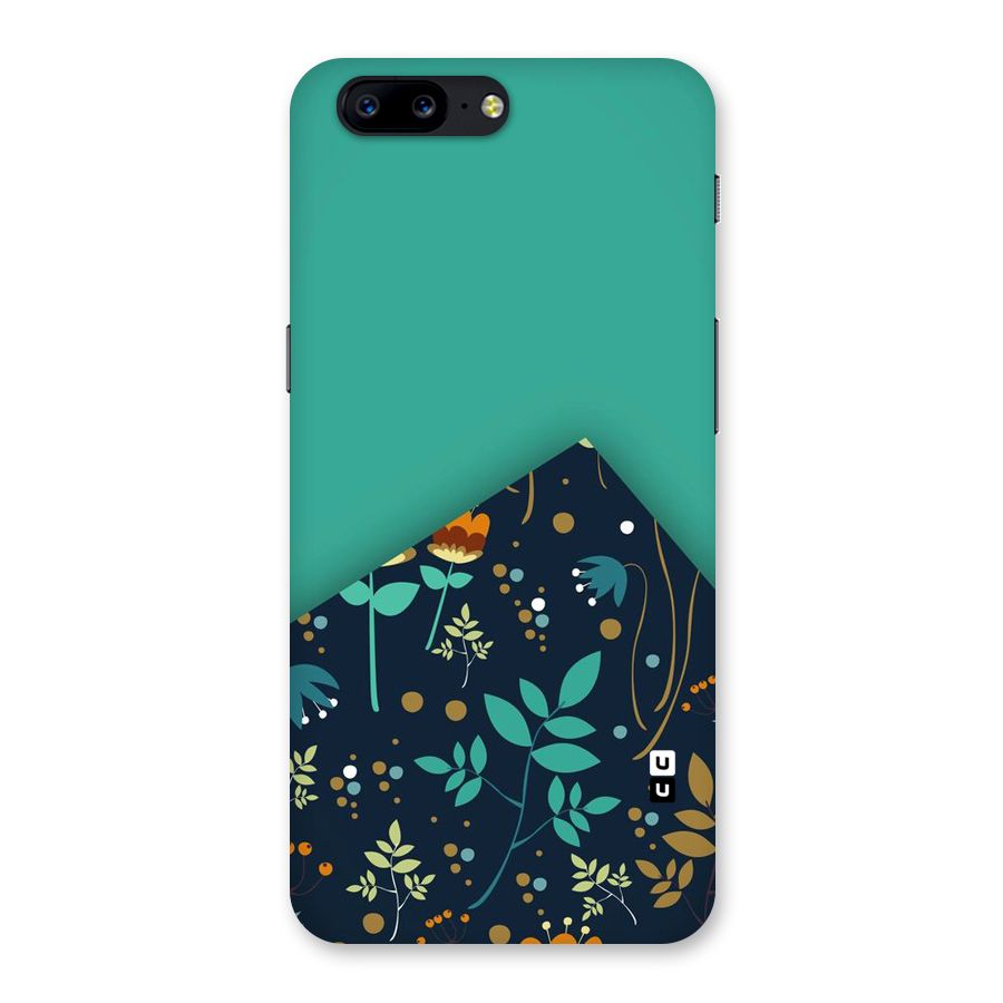Floral Corner Back Case for OnePlus 5