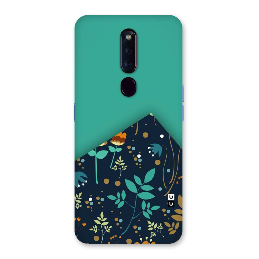 Floral Corner Back Case for Oppo F11 Pro