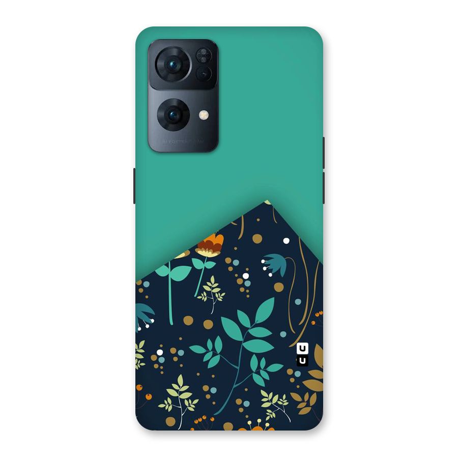Floral Corner Back Case for Oppo Reno7 Pro 5G