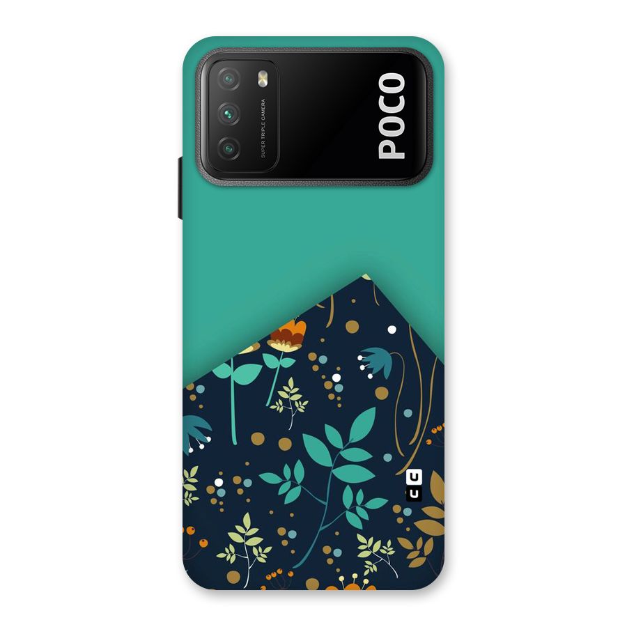 Floral Corner Back Case for Poco M3