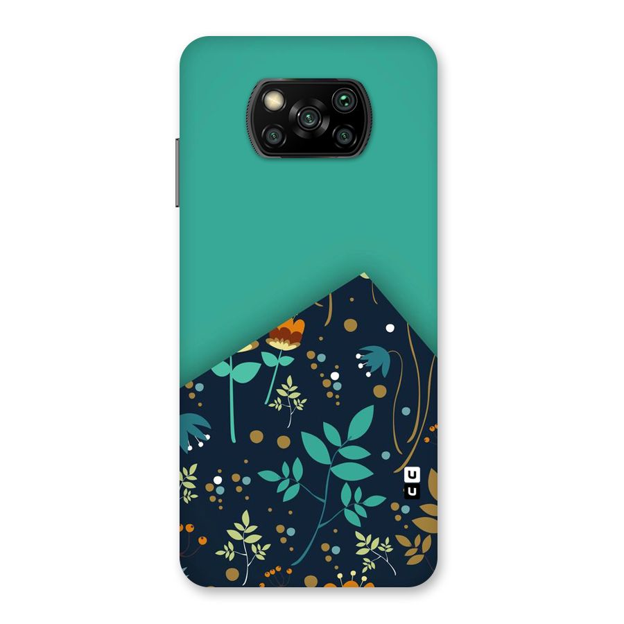 Floral Corner Back Case for Poco X3