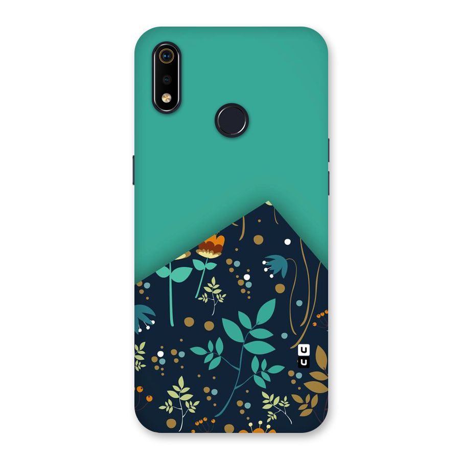 Floral Corner Back Case for Realme 3i