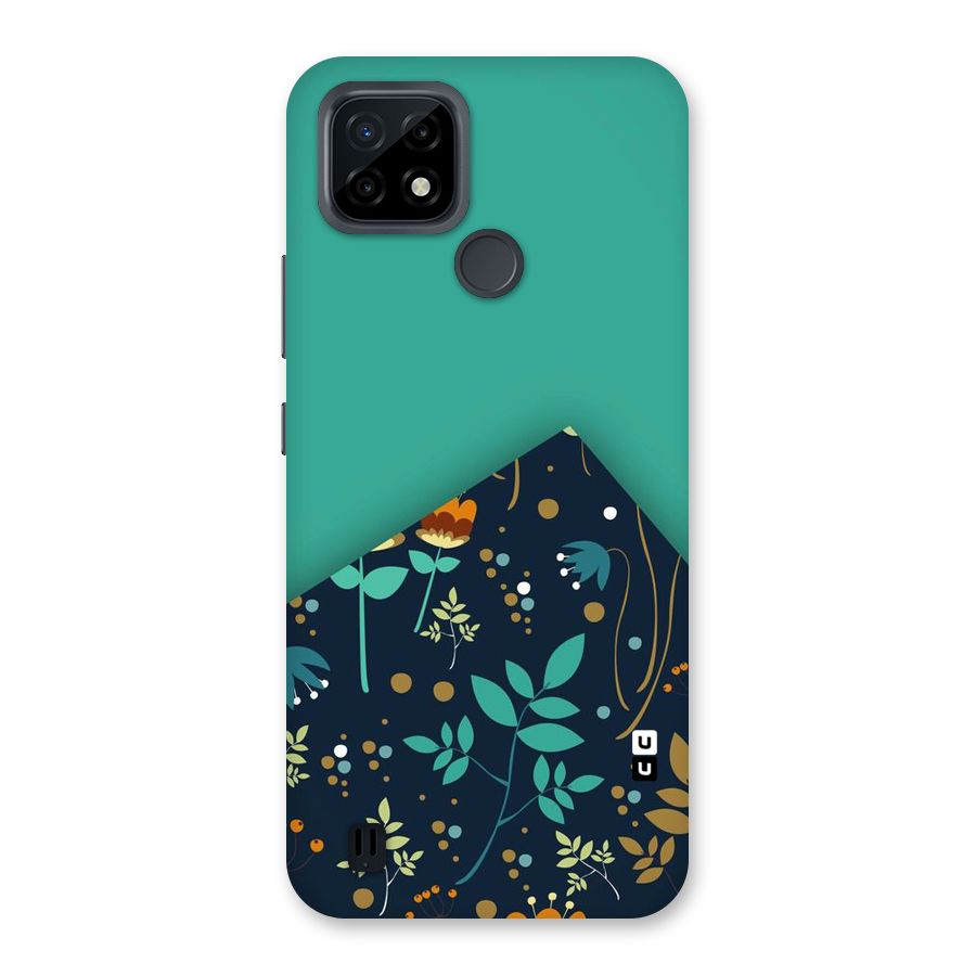 Floral Corner Back Case for Realme C21