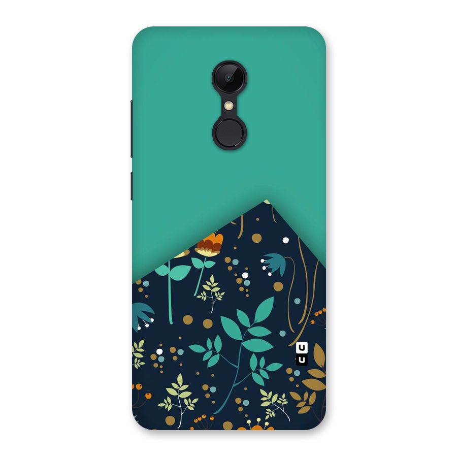 Floral Corner Back Case for Redmi 5