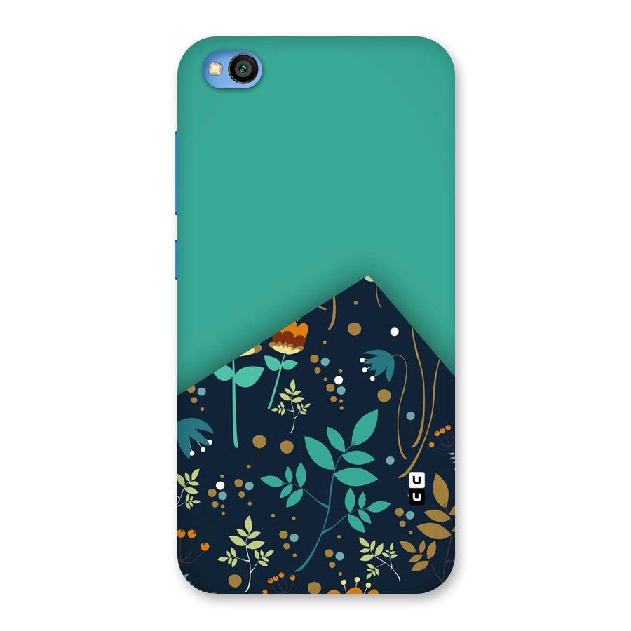 Floral Corner Back Case for Redmi Go