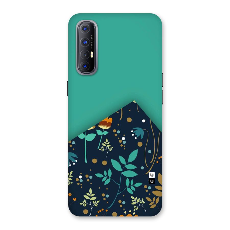 Floral Corner Back Case for Reno3 Pro