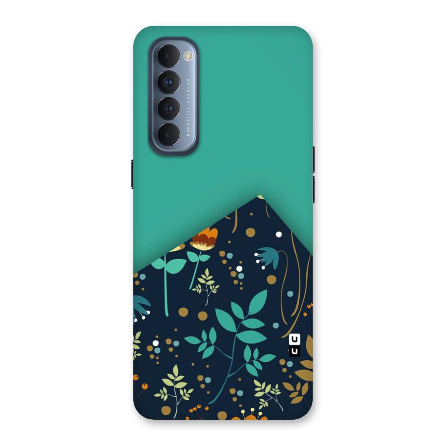 Floral Corner Back Case for Reno4 Pro