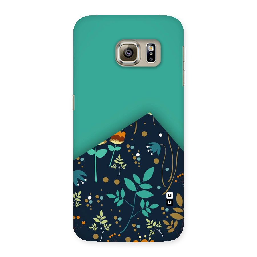 Floral Corner Back Case for Samsung Galaxy S6 Edge