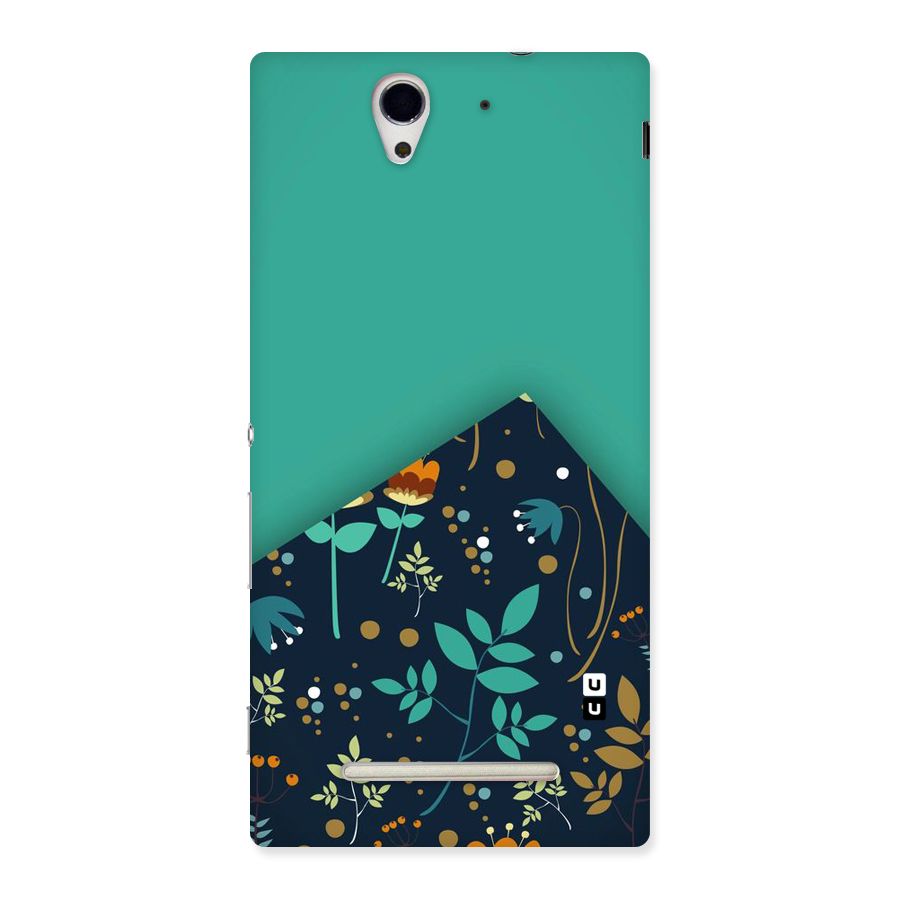 Floral Corner Back Case for Sony Xperia C3