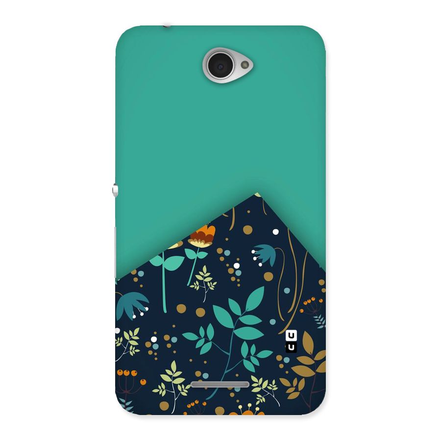 Floral Corner Back Case for Sony Xperia E4