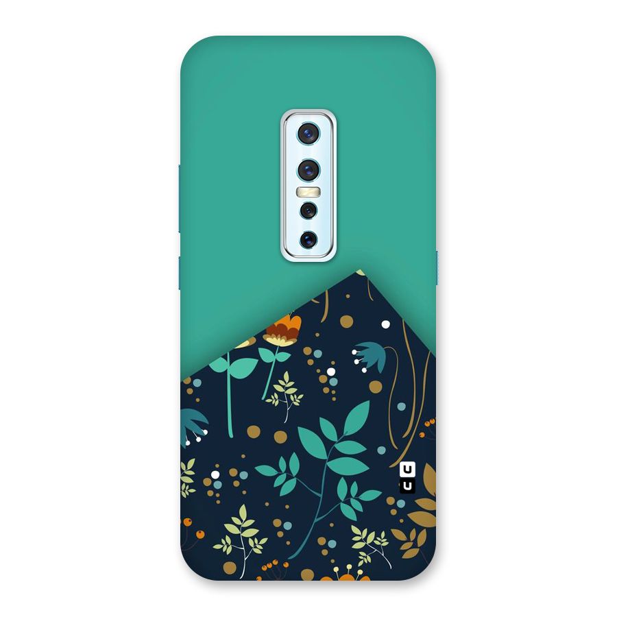 Floral Corner Back Case for Vivo V17 Pro