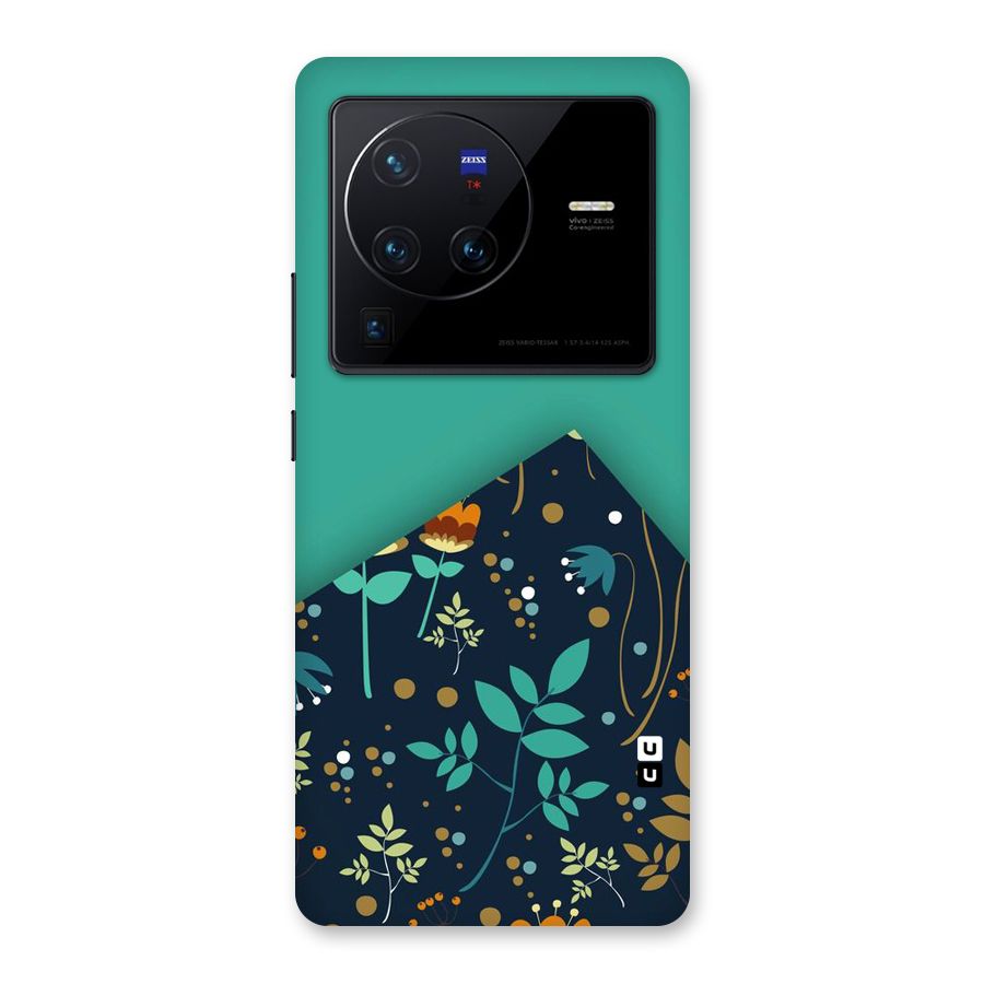 Floral Corner Back Case for Vivo X80 Pro