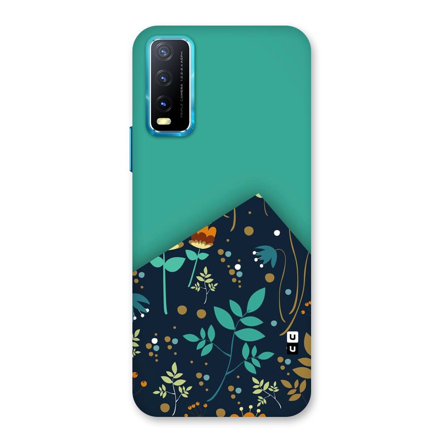 Floral Corner Back Case for Vivo Y20