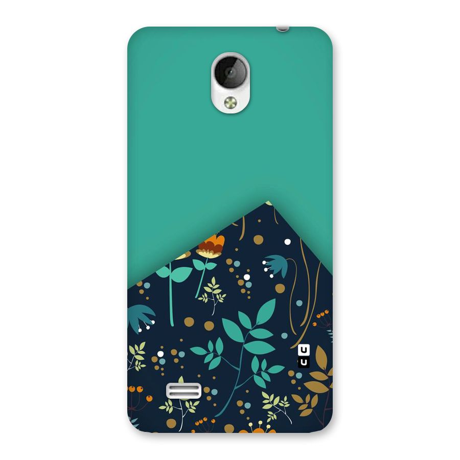 Floral Corner Back Case for Vivo Y21