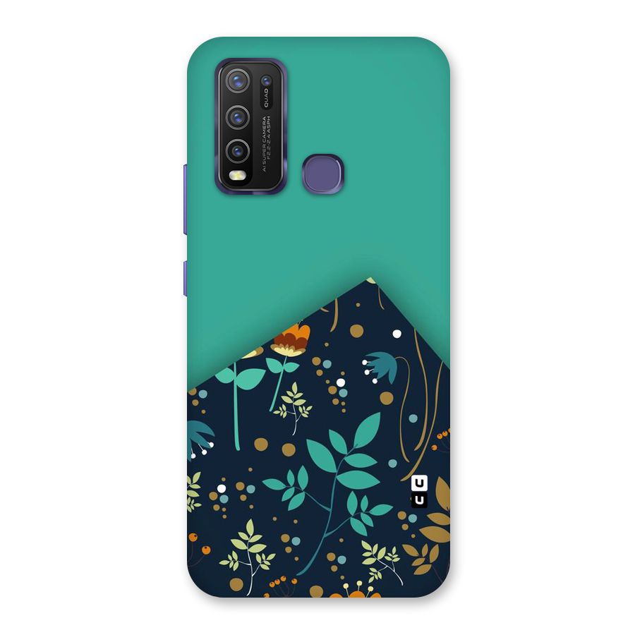 Floral Corner Back Case for Vivo Y30
