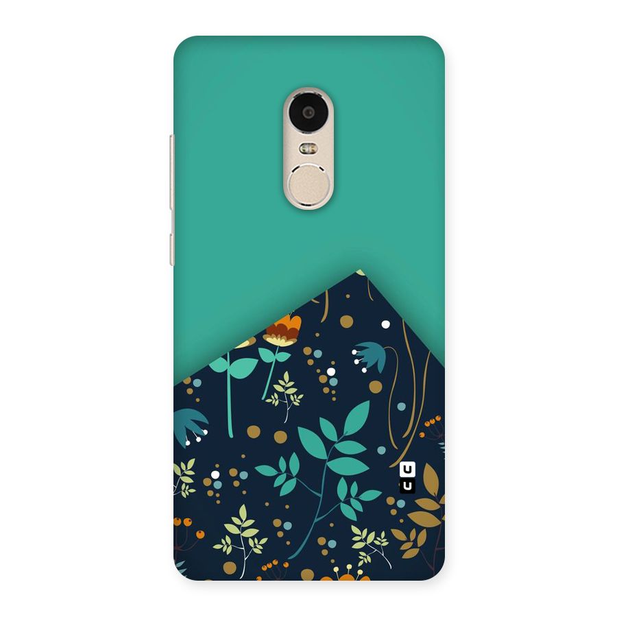 Floral Corner Back Case for Xiaomi Redmi Note 4