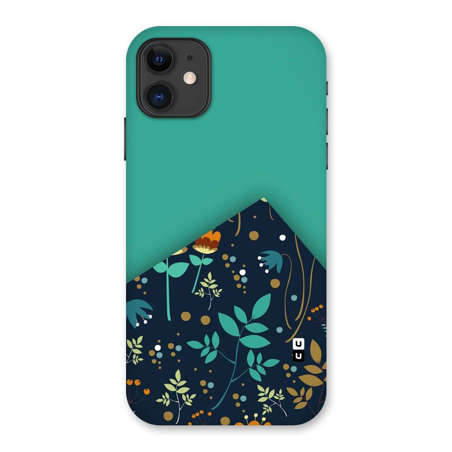 Floral Corner Back Case for iPhone 11