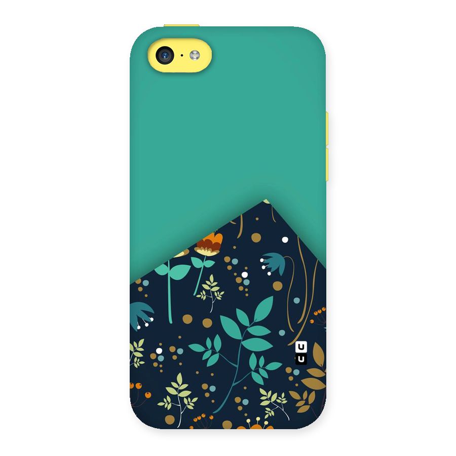 Floral Corner Back Case for iPhone 5C
