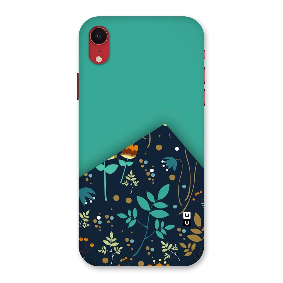Floral Corner Back Case for iPhone XR