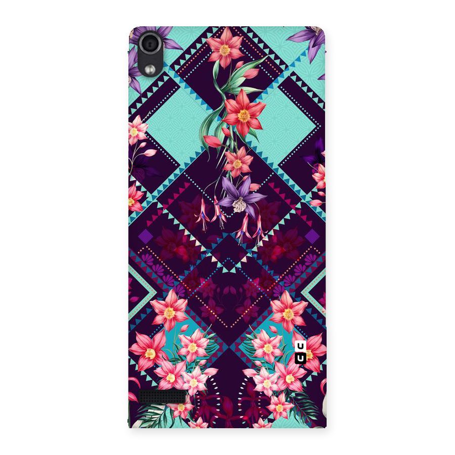 Floral Diamonds Back Case for Ascend P6