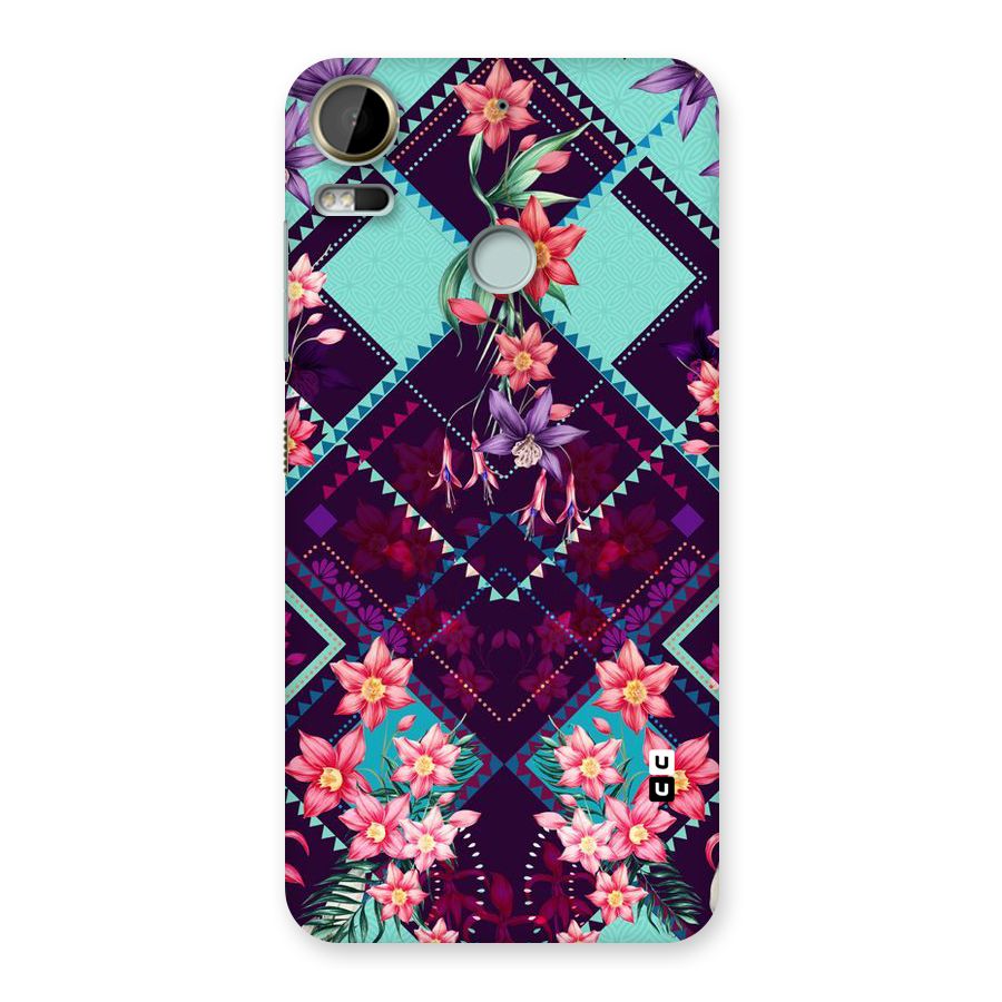 Floral Diamonds Back Case for Desire 10 Pro