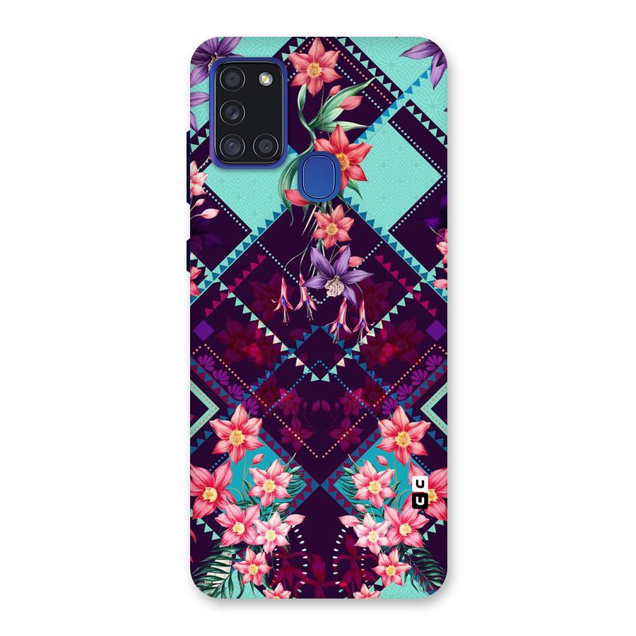 Floral Diamonds Back Case for Galaxy A21s