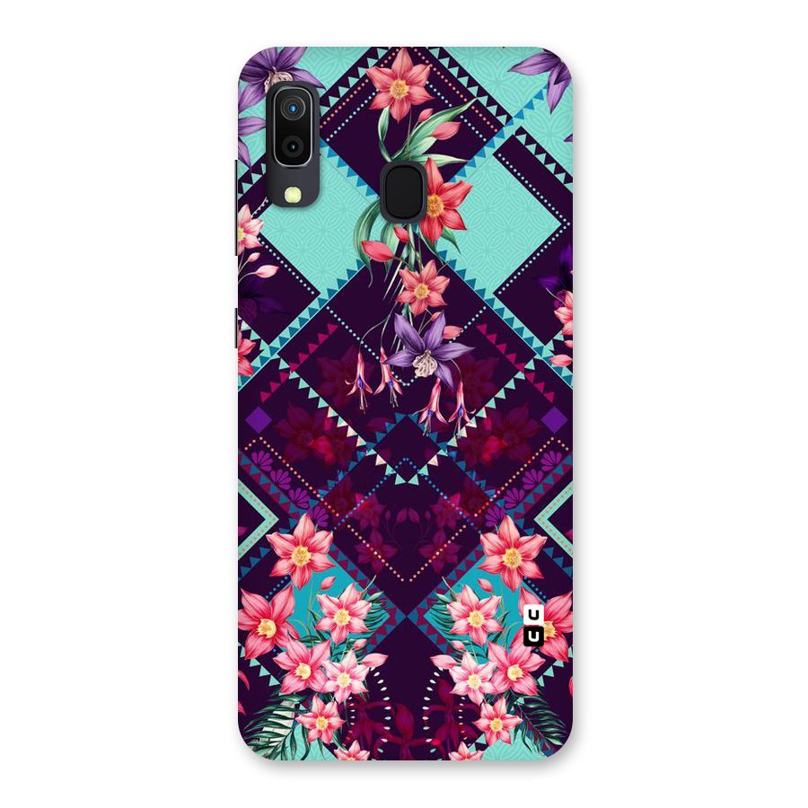Floral Diamonds Back Case for Galaxy A30