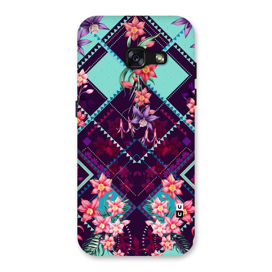Floral Diamonds Back Case for Galaxy A3 (2017)