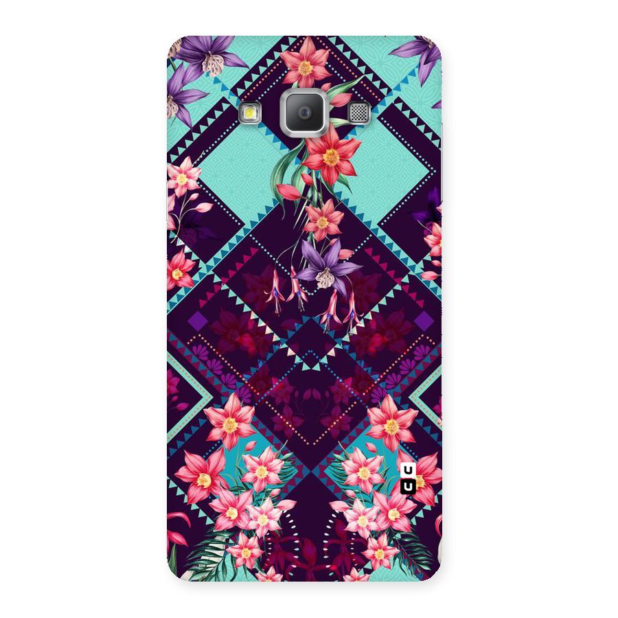 Floral Diamonds Back Case for Galaxy A7