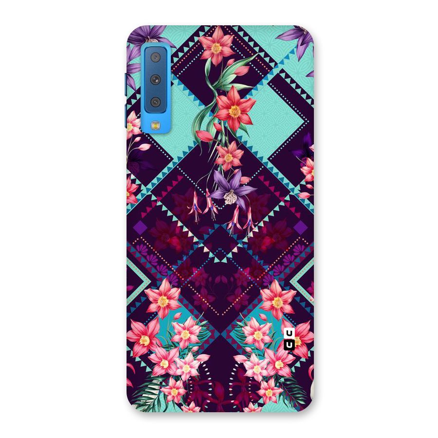 Floral Diamonds Back Case for Galaxy A7 (2018)