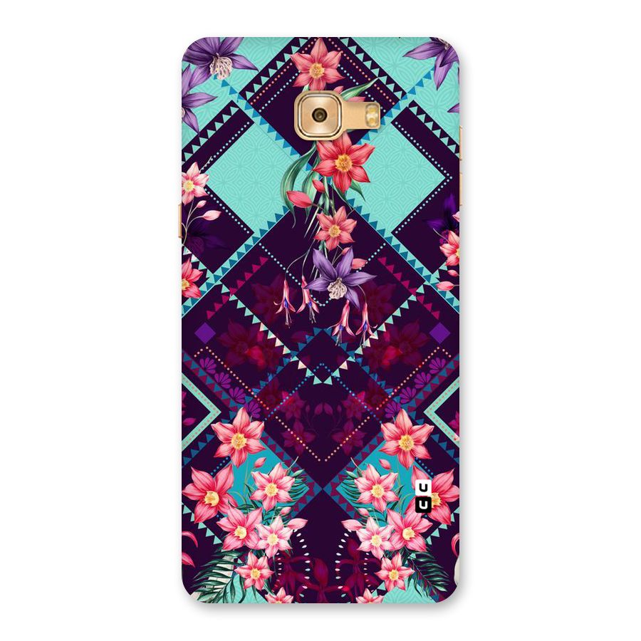 Floral Diamonds Back Case for Galaxy C9 Pro