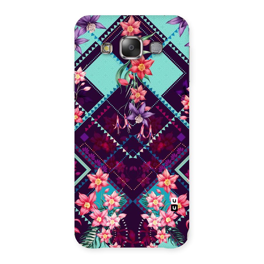Floral Diamonds Back Case for Galaxy E7