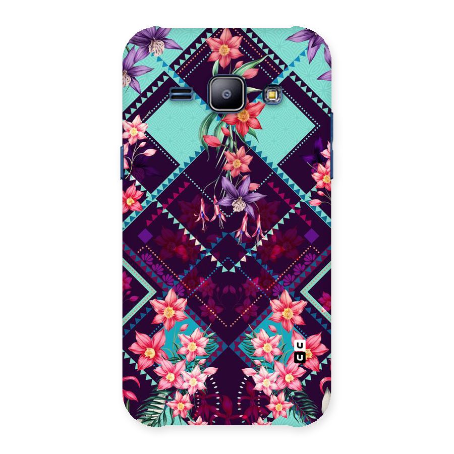 Floral Diamonds Back Case for Galaxy J1