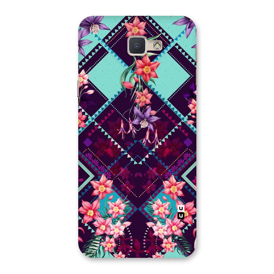 Floral Diamonds Back Case for Galaxy J5 Prime