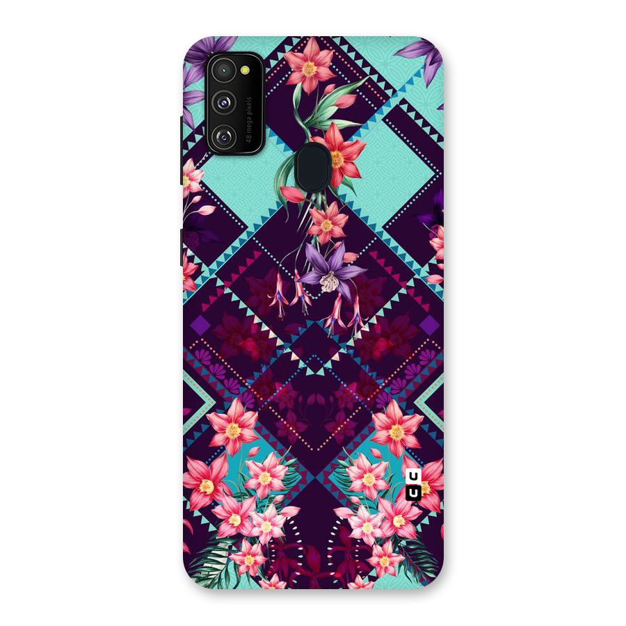 Floral Diamonds Back Case for Galaxy M30s