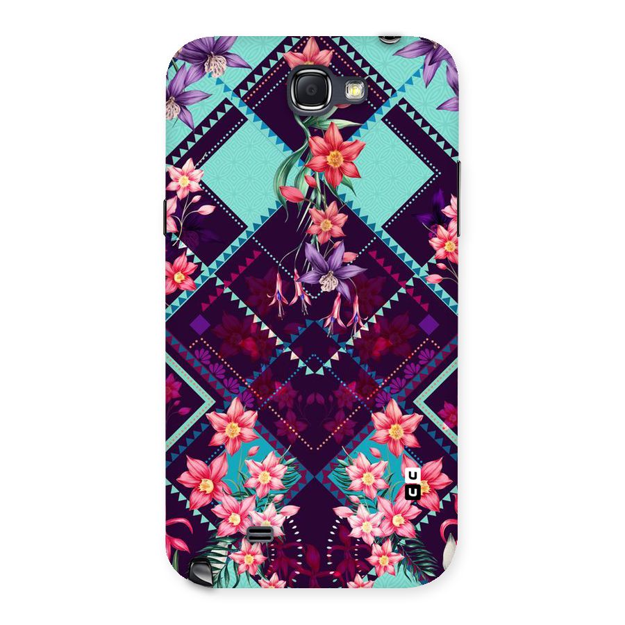 Floral Diamonds Back Case for Galaxy Note 2