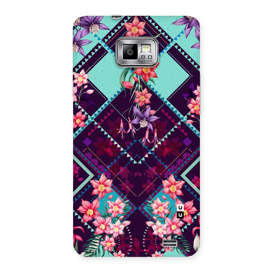 Floral Diamonds Back Case for Galaxy S2