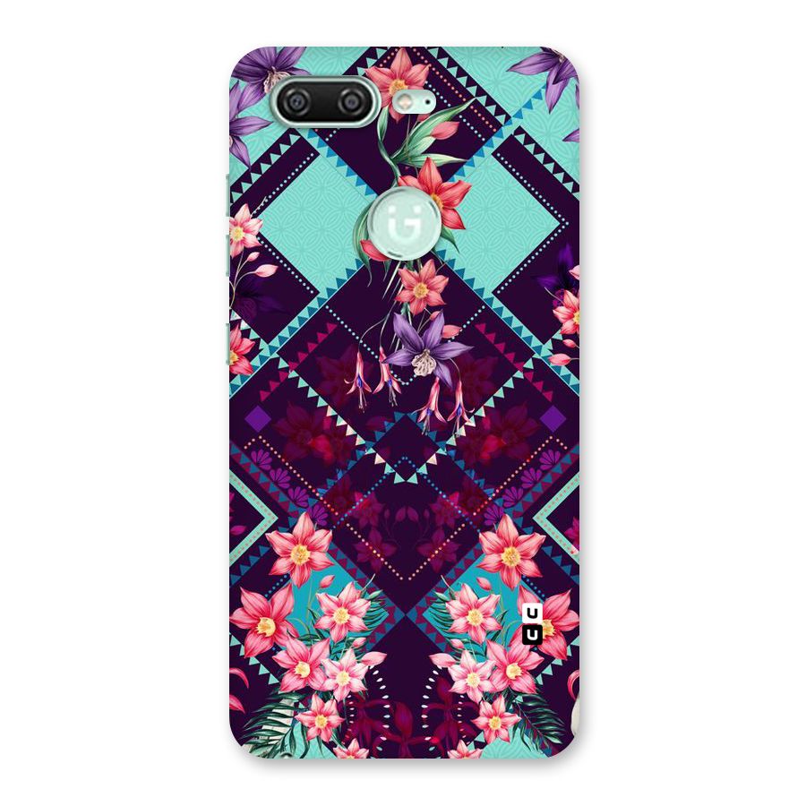 Floral Diamonds Back Case for Gionee S10